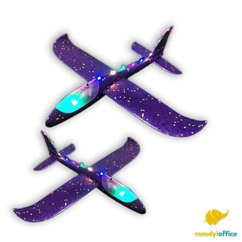 AVI-111 AVION POLISTIREN 45CM  CU LED