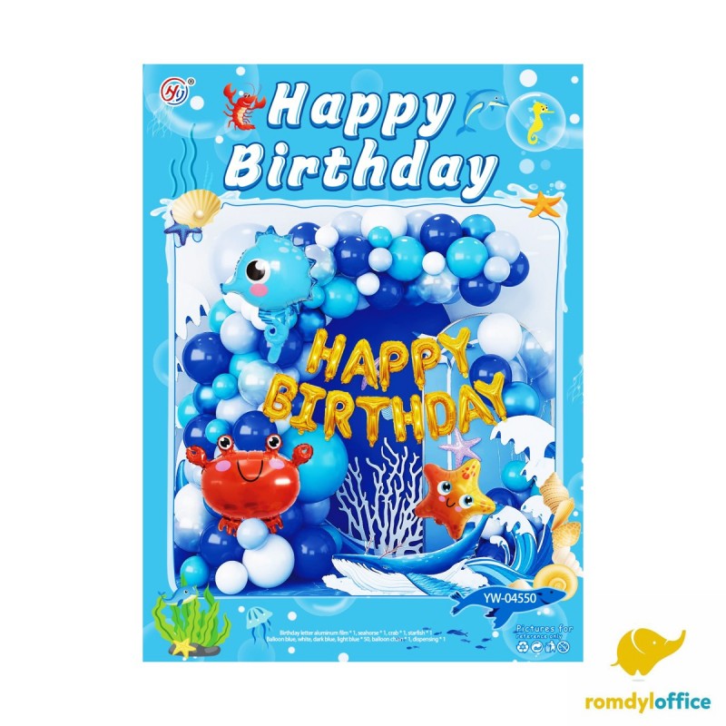 YW-04550 SET BALOANE PARTY HAPPY BIRTH