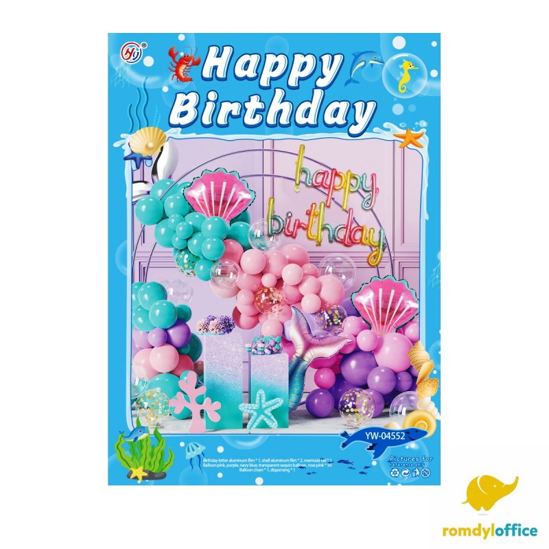 YW-04552 SET BALOANE PARTY HAPPY BIRTH