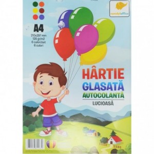 GLS-6 HARTIE GLASATA AUTOCOLANTA 6 COLI 25/SET
