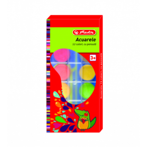 HZ-ACUARELE 12 CULORI+PENSULA Herlitz