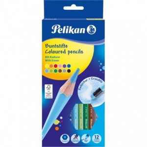HZ-CREIOANE COLOR 12 CUL/SET CU RADIERA Pelikan