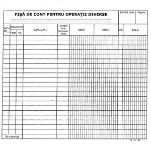 FISA DE CONT OPERATIUNI DIVERSE