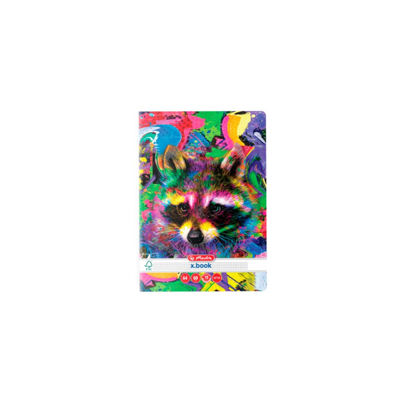 CAIET A4 60F MATEMATICA COLOR ANIMALS HERLITZ, set 5