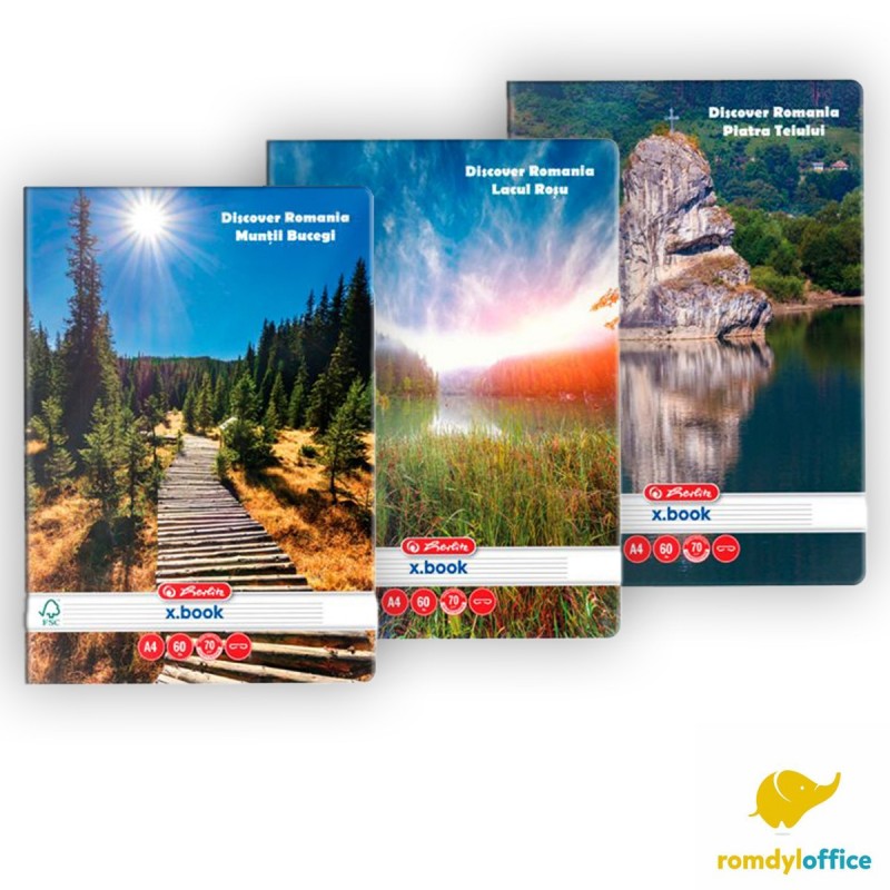 CAIET A4 60F DICTANDO DISCOVER ROMANIA HERLITZ, set 5
