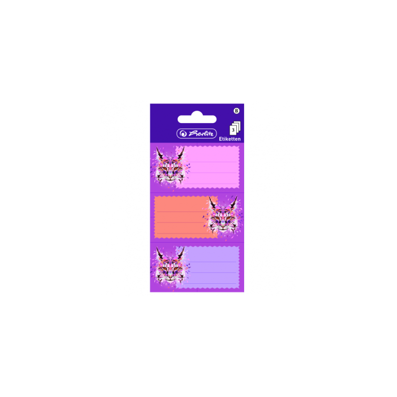 HZ-ETICHETE SCOLARE ANIMALS LYNX 9 BUC/SET