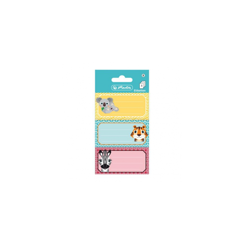 HZ-ETICHETE SCOLARE CUTE ANIMALS 9 BUC/SET