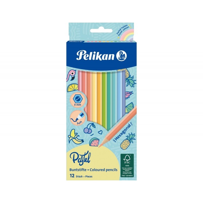 HZ-CREIOANE COLOR PASTEL 12 CUL/SET Pelikan