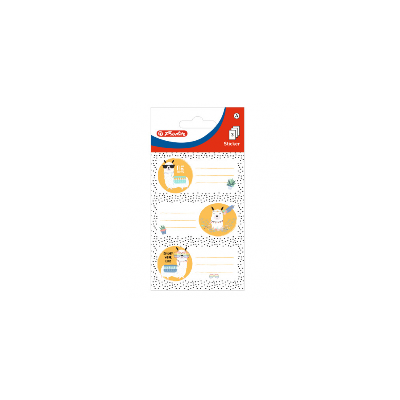 HZ-ETICHETE SCOLARE LLAMA 9 BUC/SET