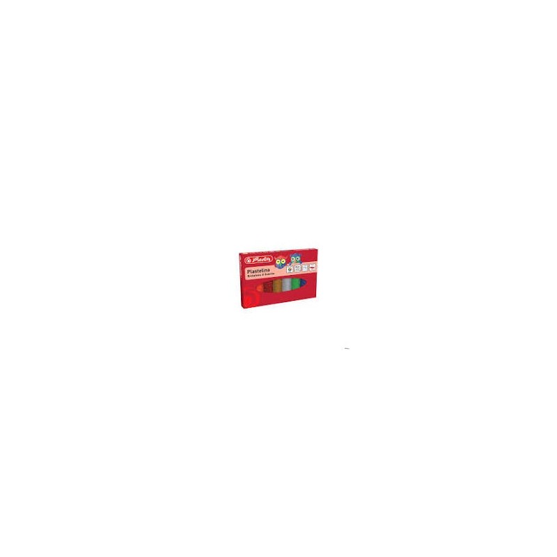 HZ-PLASTILINA 8 CUL/SET GLITTER Herlitz
