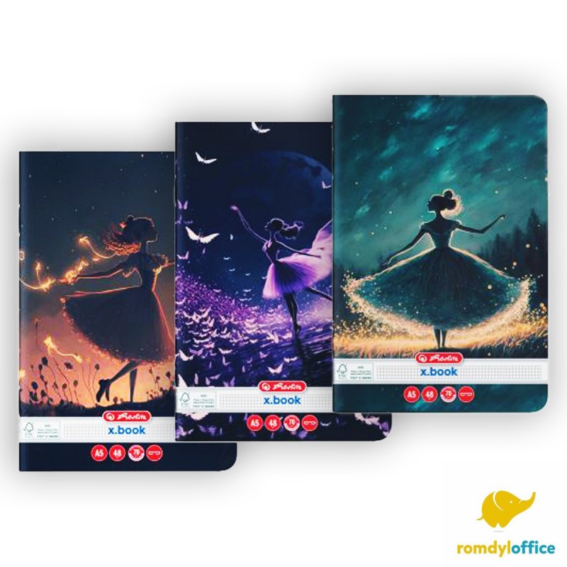 CAIET A5 48F MATEMATICA BALERINA HERLITZ, set 10