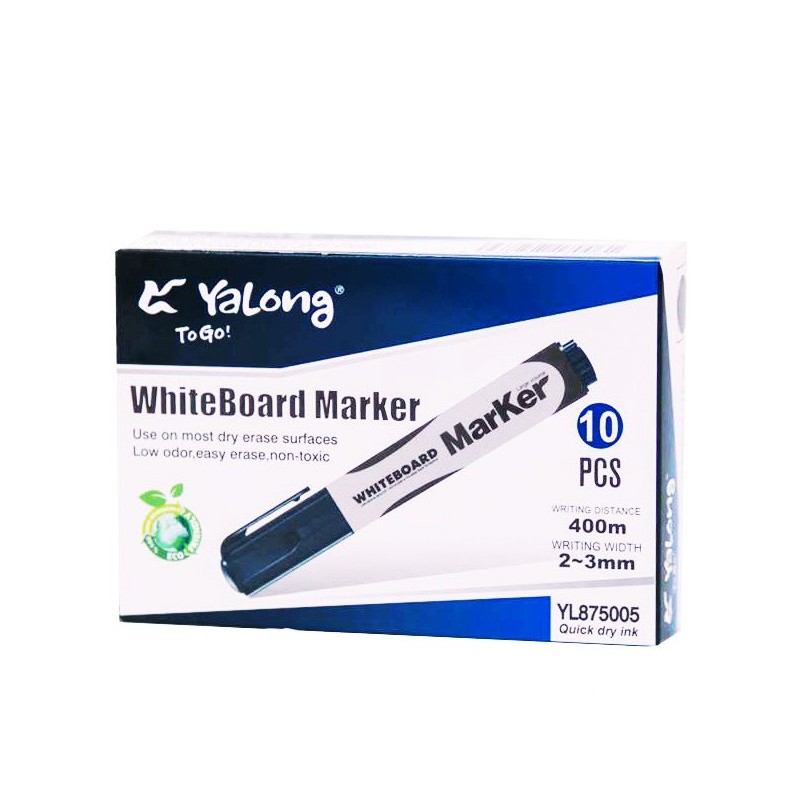 WB-1 MARKER WHITEBOARD NEGRU, set 12