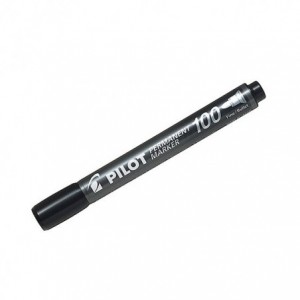 PILOT MARKER PERMANENT P100 NEGRU 12/CUTIE