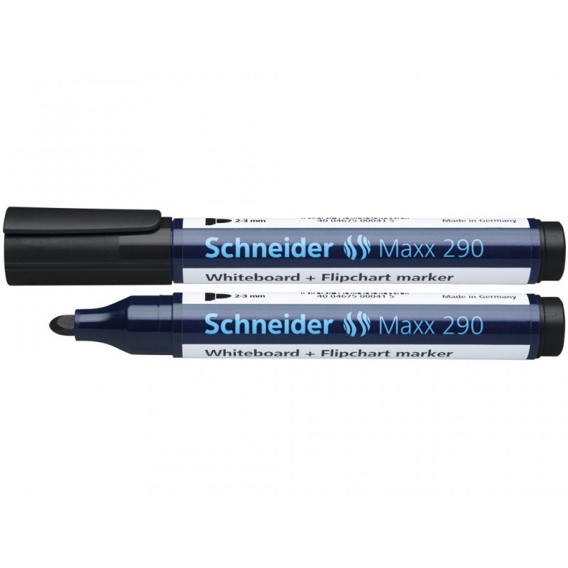 SCH-MARKER WHITEBOARD 290 NEGRU set 10