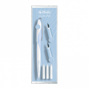 HZ-BLISTER STILOU CALIGRAFIE+3 PENITE ALBASTRU Herlitz