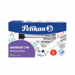 HZ-MARKER WHITEBOARD 741 NEGRU set 10 Pelikan