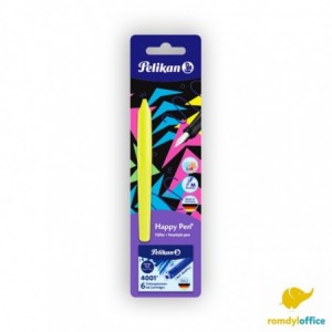 HZ-BLISTER STILOU HAPPY PEN CU 6 PATROANE PELIKAN