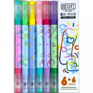 MAK-965 TEXTMARKER 6 CULORI/SET