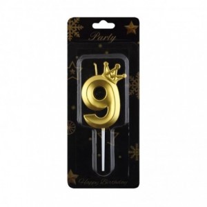 LUM-2 LUMANARE ANIVERSARA GOLD C9
