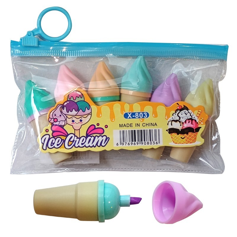 X-803 SET 6 TEXTMARKERE INGHETATA, set 24