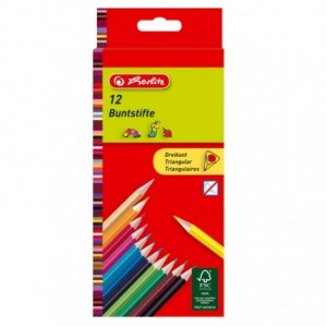 HZ-CREIOANE COLOR 12 CUL/SET TRIUNGHIULAR Herlitz