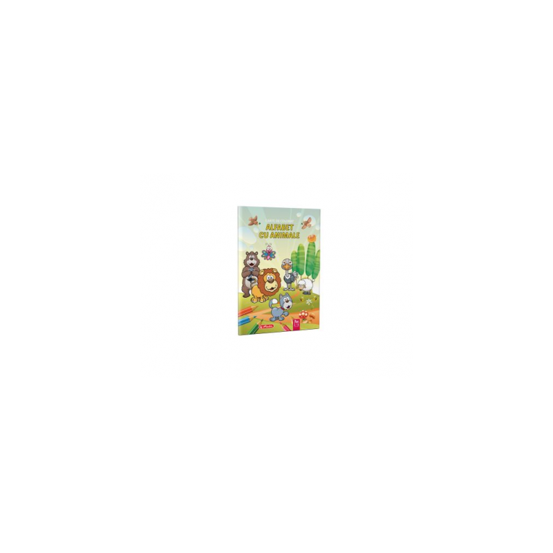 HZ-CARTE DE COLORAT A4, 16F, ALFABET CU ANIMALE
