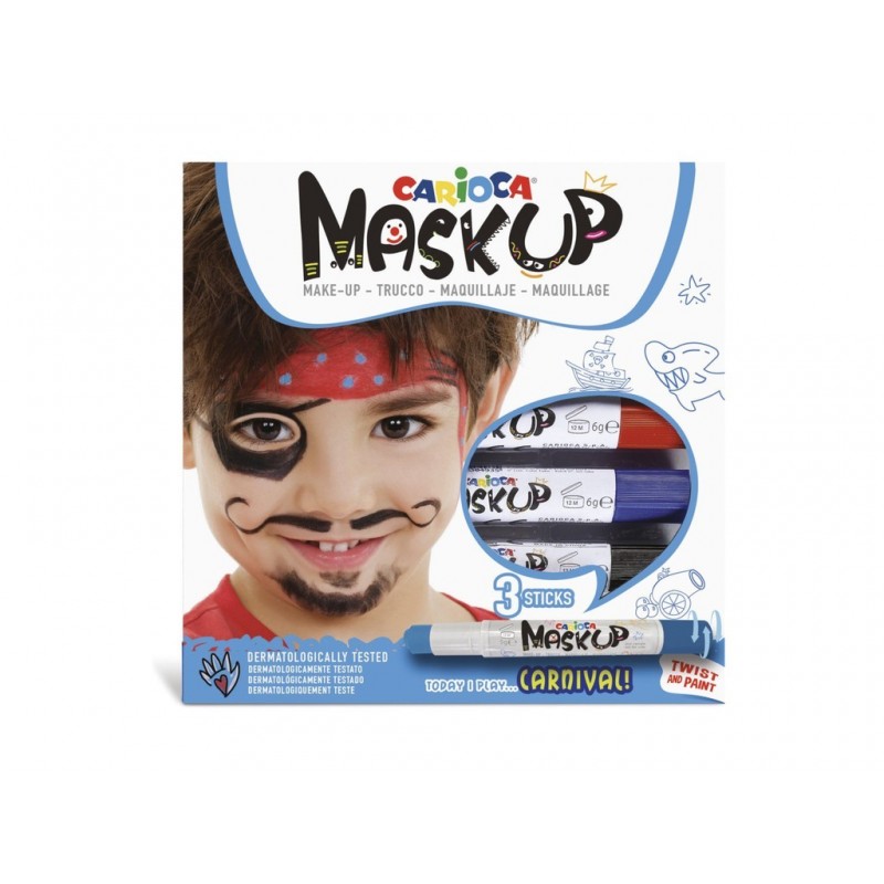 SCH-CARIOCA MASK-UP CARNIVAL 3/SET