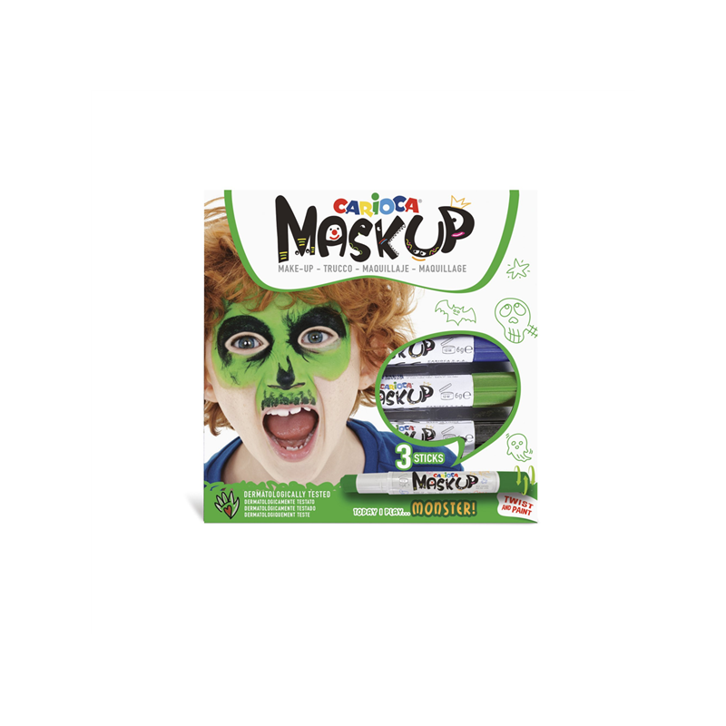 SCH-CARIOCA MASK-UP MONSTER 3/SET