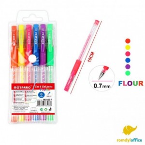 MC023-7 PIX CU GEL GLITTER 6 BUC/SET