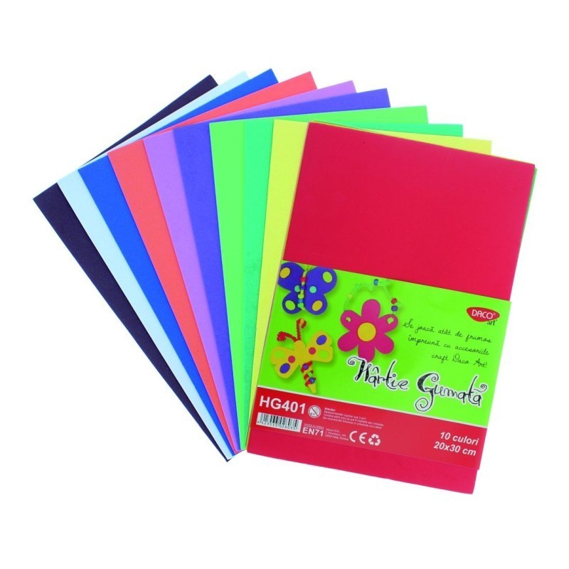 HG401 HARTIE GUMATA 20*30 10COLI/10CUL DACO