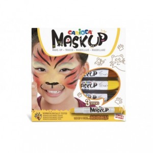 SCH-CARIOCA MASK-UP ANIMALS 3/SET