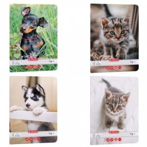 CAIET TIP I A5 36F CATS&DOGS, set 20