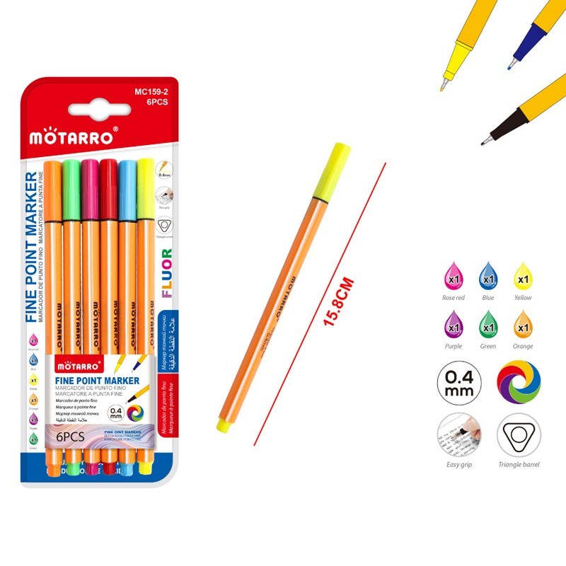 MC159-2 SET FINELINER 6 BUC/SET