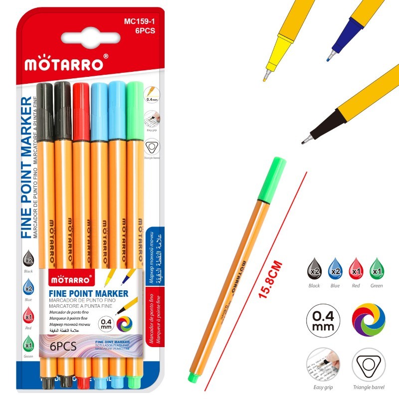 MC159-1 SET FINELINER 6 BUC/SET