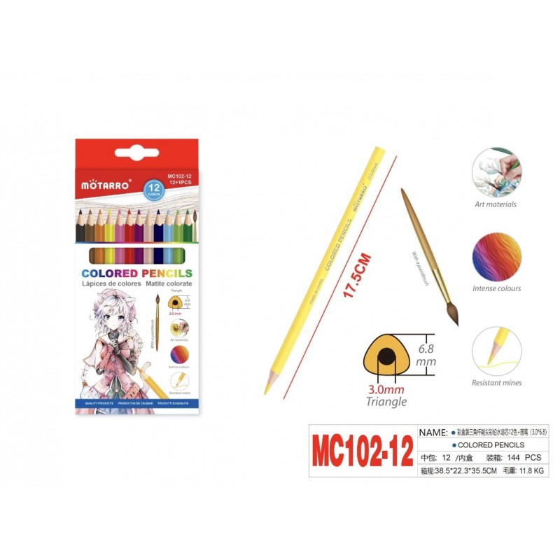 MC102-12 CREIOANE COLOR 12 CULORI + PENSON