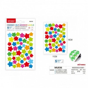 MU036 ETICHETE STELUTE 5 COLI/SET