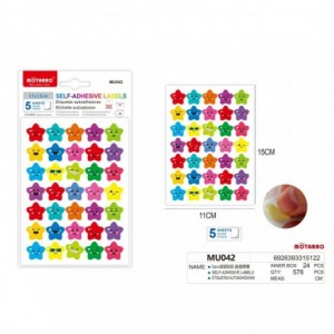 MU042 ETICHETE STELUTE ZAMBARETE 5 COLI/SET