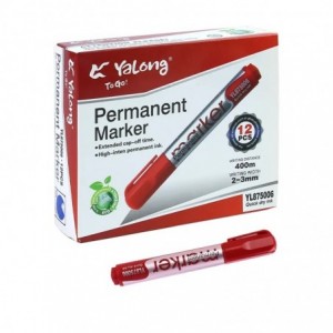 YL875006 MARKER PERMANENT ROSU, set 12