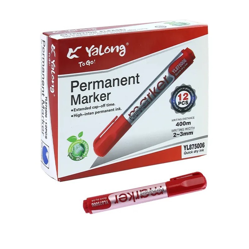 YL875006 MARKER PERMANENT ROSU, set 12