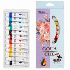 TP-GC1801 TEMPERA GUASE 12 CULORI*12ML