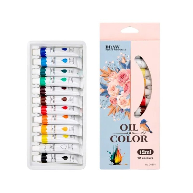 TP-O18 TEMPERA OIL 12 CULORI*12ML
