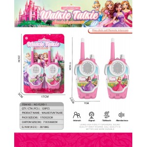 YS29D-1 STATIE PRINCESS WALKIE TALKIE 17*3*25CM, bax 120