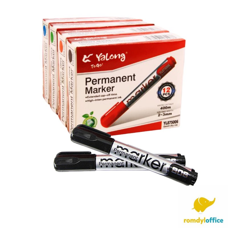 YL875006 MARKER PERMANENT NEGRU, set 12