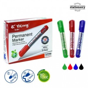 YL875006 MARKER PERMANENT VERDE, set 12