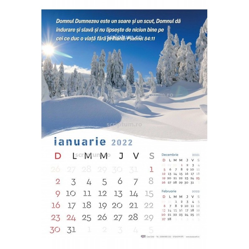 CALENDAR PERETE PEISAJE 12 FILE PP