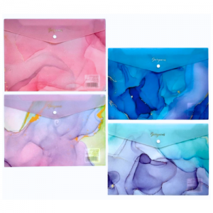 MQ132-4 MAPA PLASTIC CU BUTON A4, set 12