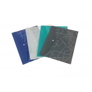 MQ132-3 MAPA PLASTIC CU BUTON A4, set 12