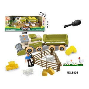 8805 TRACTOR CU FERMA 34*18*12cm, bax 36