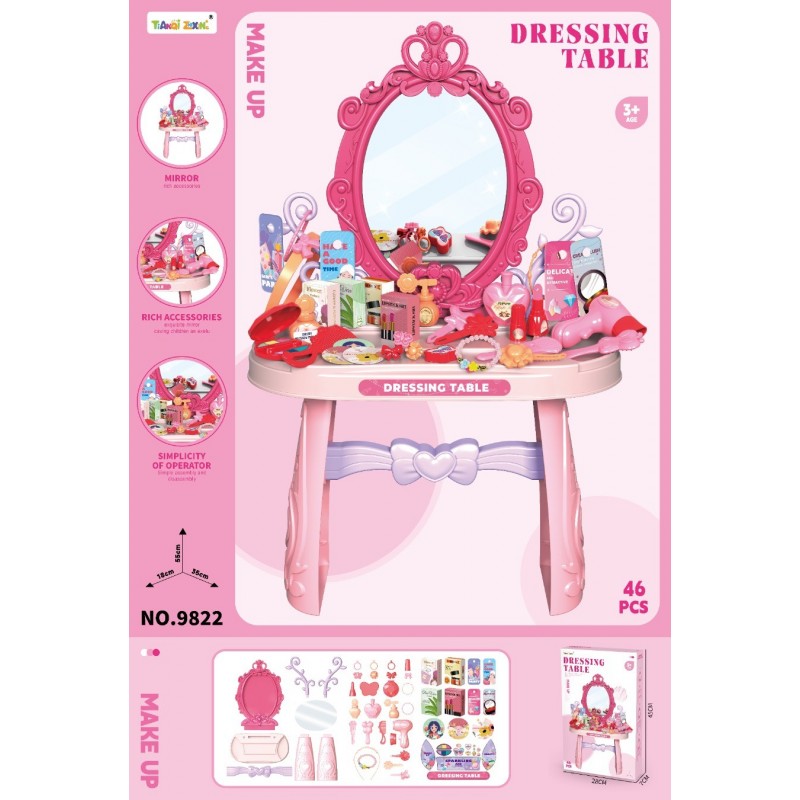 9822 MASA DE MAKE-UP 28*7*45cm,bax 24