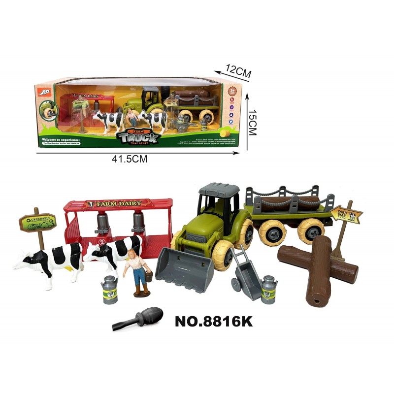 8816K TRACTOR CU FERMA 42*12*15cm, bax 36